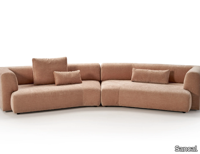 DUO MAXI - Modular curved cotton sofa _ Sancal