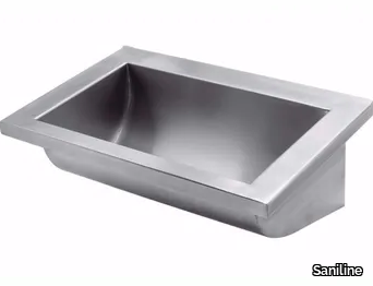 2020 - Rectangular single stainless steel washbasin _ Saniline