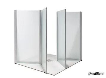 580C/590C - Accessible shower with folding door _ Saniline