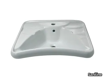 CLASSIC - Vitreous China washbasin for disabled _ Saniline