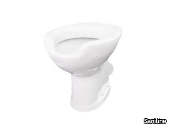 BASIC - Floor mounted Vitreous China toilet for disabled _ Saniline