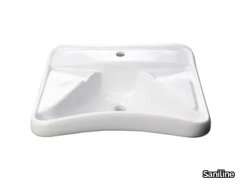 BASIC - Vitreous China washbasin for disabled _ Saniline