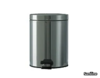 MP850 - Stainless steel Public bathroom waste bin _ Saniline