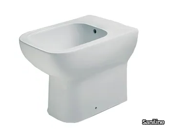 STYLE 47 - Vitreous China bidet with overflow _ Saniline