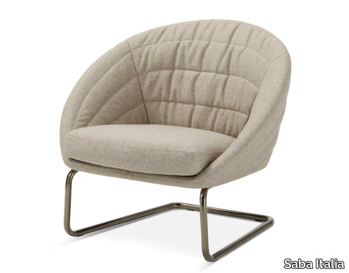 FLEUR - Fabric armchair _ Saba Italia