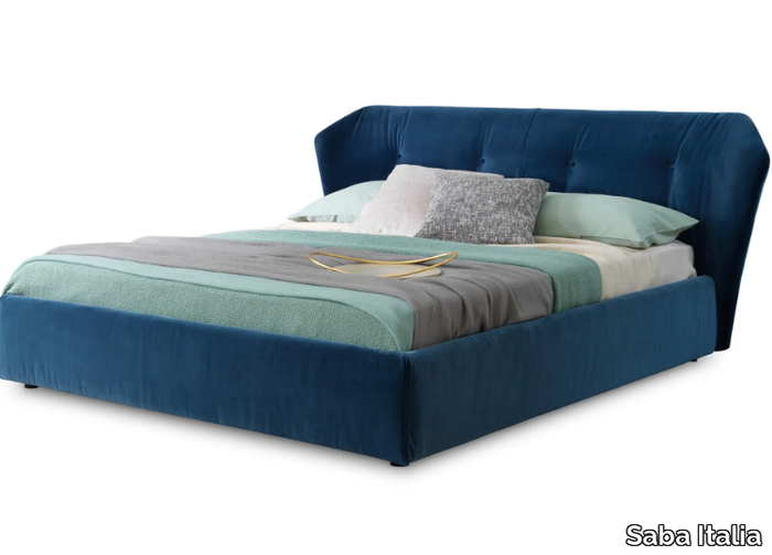 NEW YORK BOX - Upholstered fabric storage bed _ Saba Italia