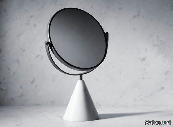 FONTANE BIANCHE - Table-top round mirror _ Salvatori