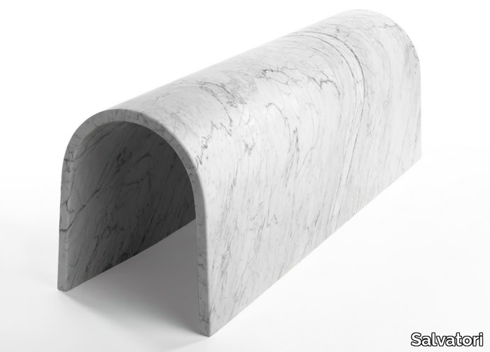 GALLERIA - Carrara marble bench _ Salvatori