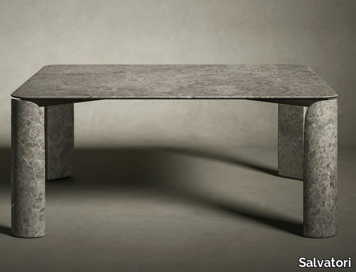 TAULA - Square marble table _ Salvatori