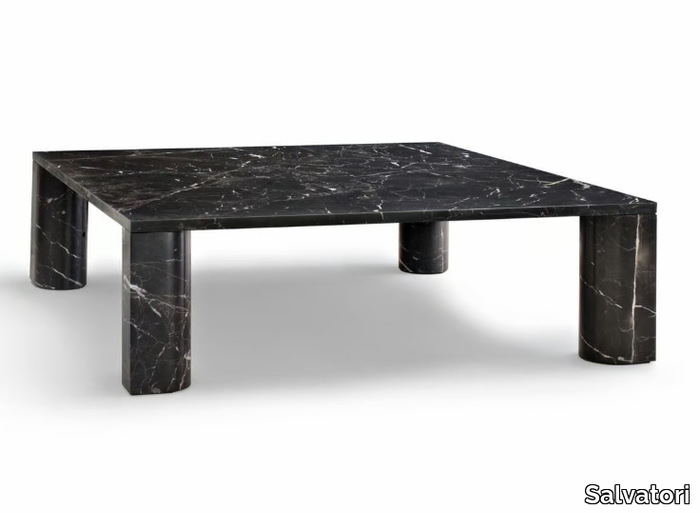 LOVE ME, LOVE ME NOT - Square marble coffee table _ Salvatori