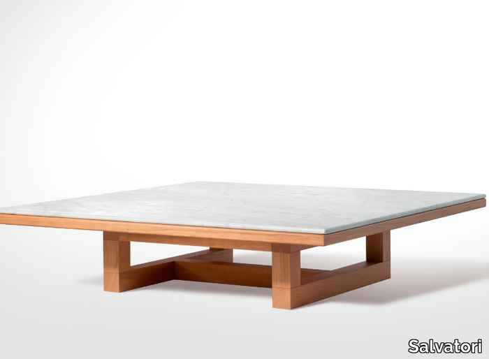 SPAN - Square marble coffee table _ Salvatori