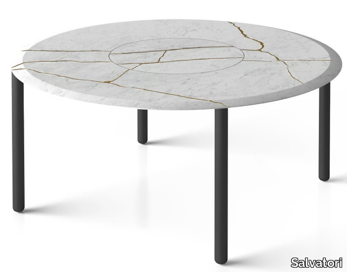 DESIGN FOR SOUL - Round marble table _ Salvatori