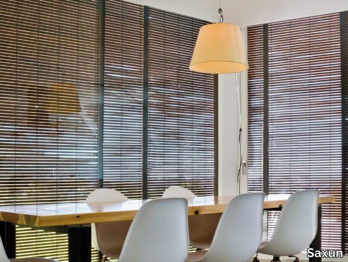 IDEAL - Sun protection wooden roller blind _ Saxun