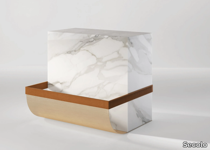 AMBROGIO - Marble side table _ Secolo