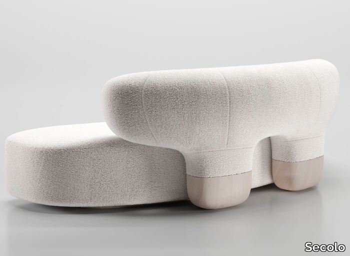 ASAWA - Curved fabric sofa _ Secolo