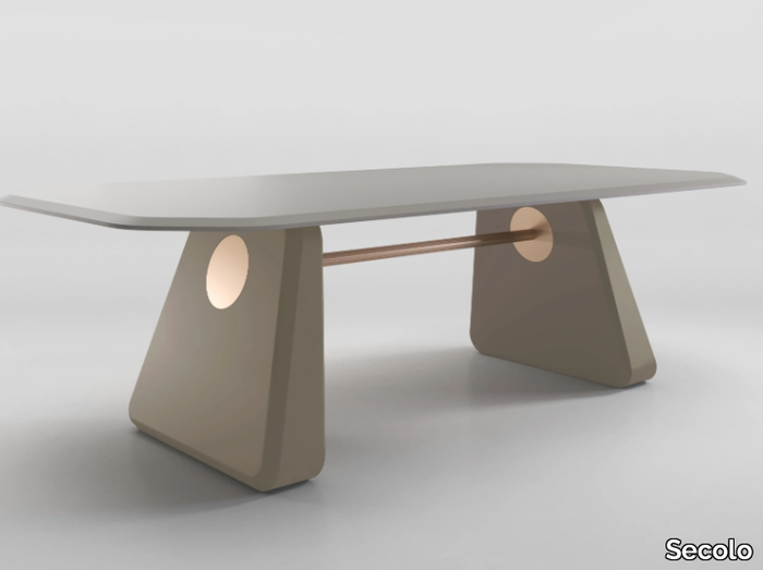 INGE - Rectangular metal table _ Secolo