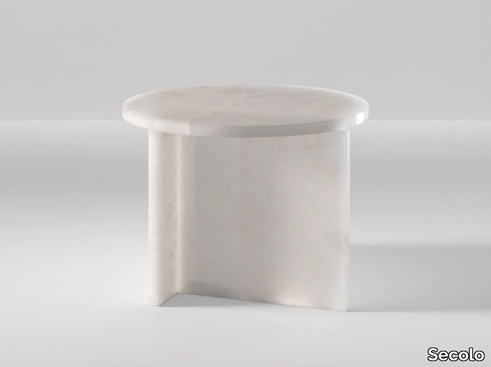 ORIGIN - Round marble coffee table _ Secolo