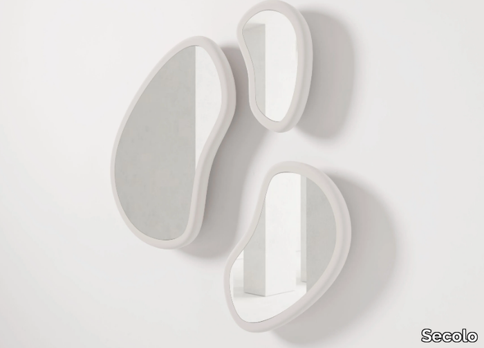 LAGHI - Oval framed wall-mounted mirror _ Secolo