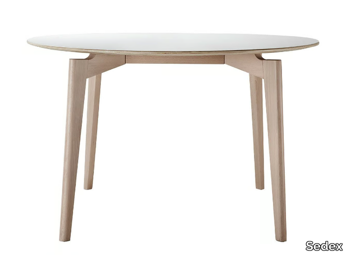 FIFTY-T - Round wooden dining table _ Sedex