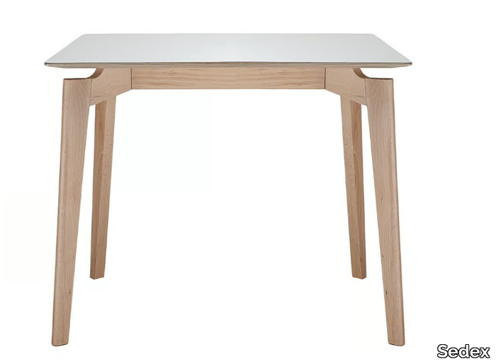 FIFTY-T - Square wooden dining table _ Sedex