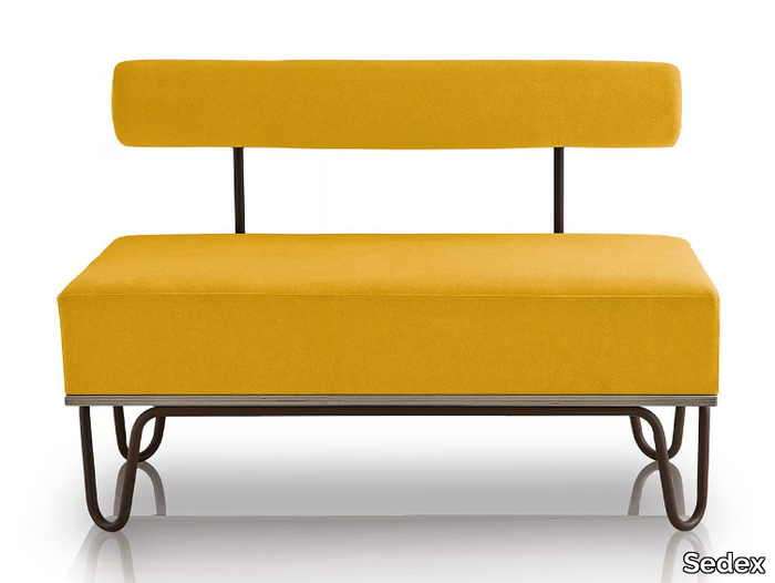 LESLIE - Upholstered bench with back _ Sedex