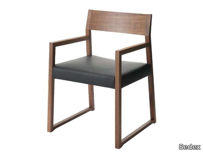 ECO - Wooden chair with armrests _ Sedex