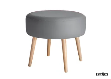 CLUB - Upholstered round pouf _ Sedex