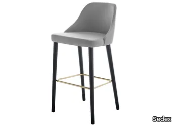 TREND - Fabric barstool with footrest _ Sedex