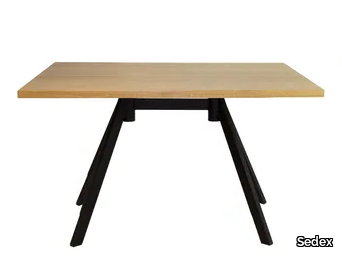 IKEBANA - Rectangular steel and wood dining table _ Sedex