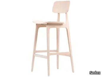 WE - Wooden barstool with footrest _ Sedex