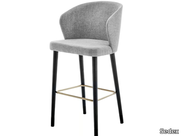 TREND - Fabric barstool with footrest _ Sedex