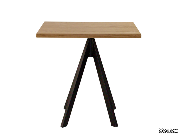 IKEBANA - Square steel and wood dining table _ Sedex