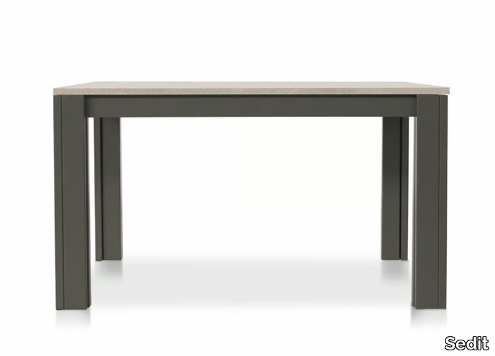 MOVIDA - Extending rectangular table with concrete top _ Sedit