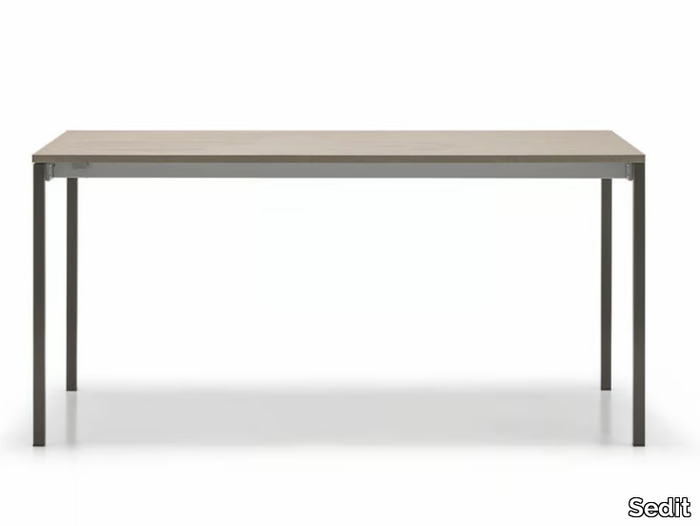 OSCAR - Extending rectangular piasentina stone table _ Sedit