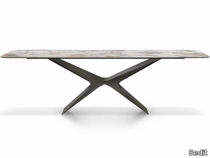 BALTIK - Rectangular ceramic table _ Sedit