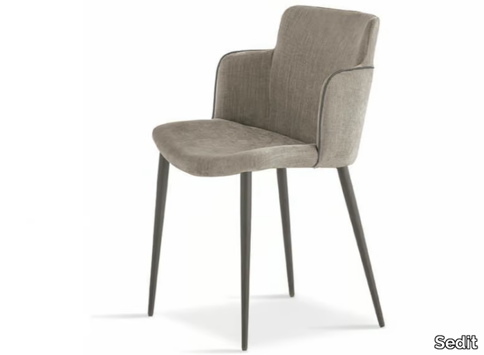 CAROL - Fabric chair with armrests _ Sedit