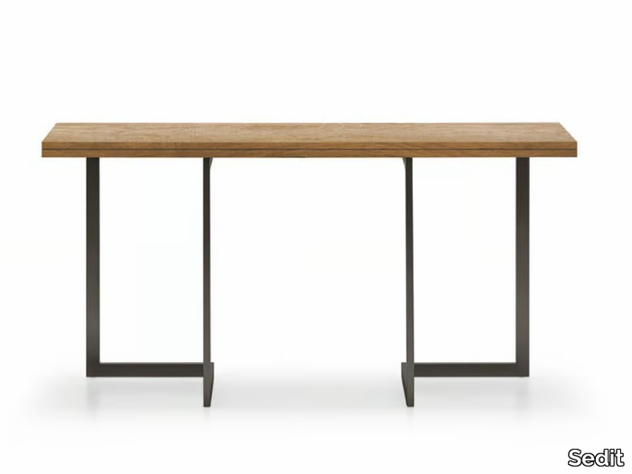 GIRAVOLTA - Wooden and extendable console table / table _ Sedit