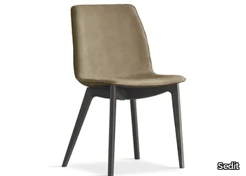 TWIST - Upholstered Eco-leather chair with ash frame _ Sedit