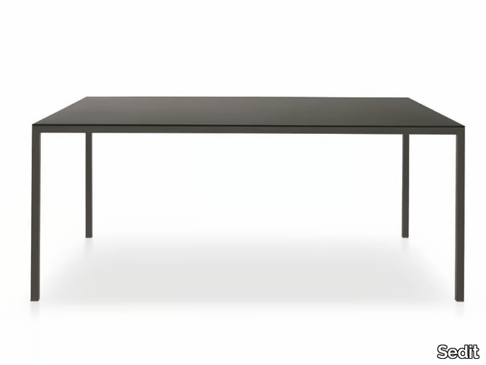 STRONG - Rectangular table with concrete top _ Sedit