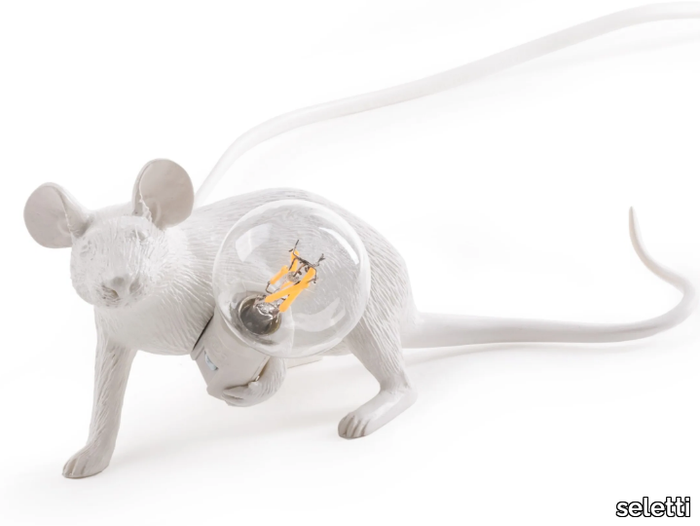 MOUSE LAMP LIE DOWN - LOP - LED resin table lamp _ seletti