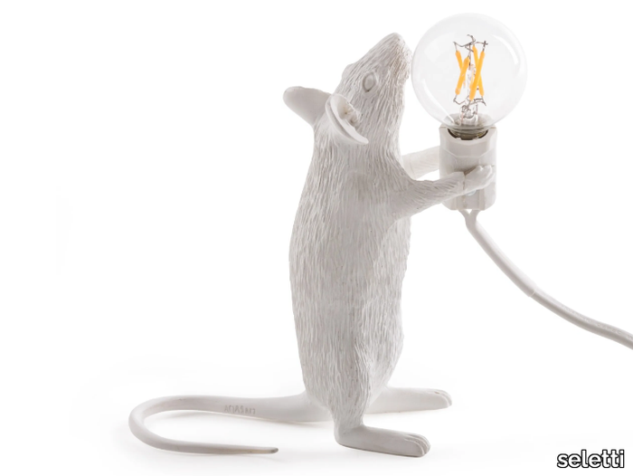 MOUSE LAMP STANDING - STEP - LED resin table lamp _ seletti