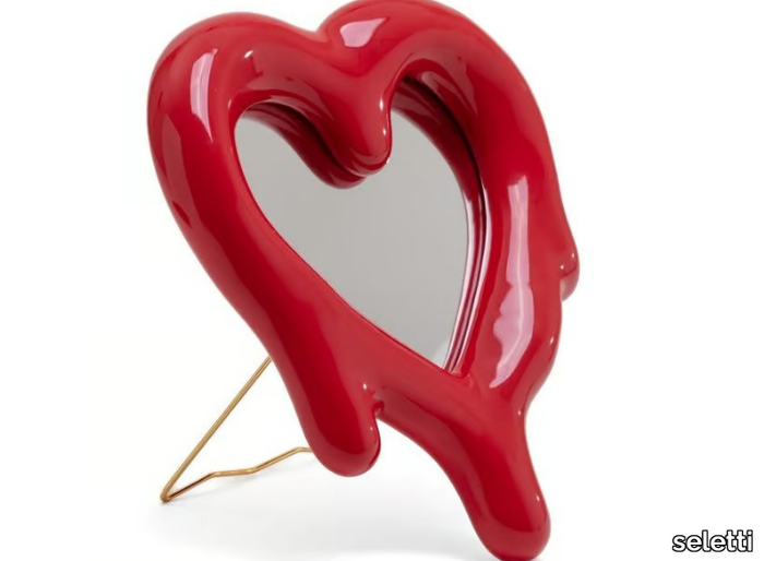 MELTED HEART - Porcelain mirror / frame _ seletti