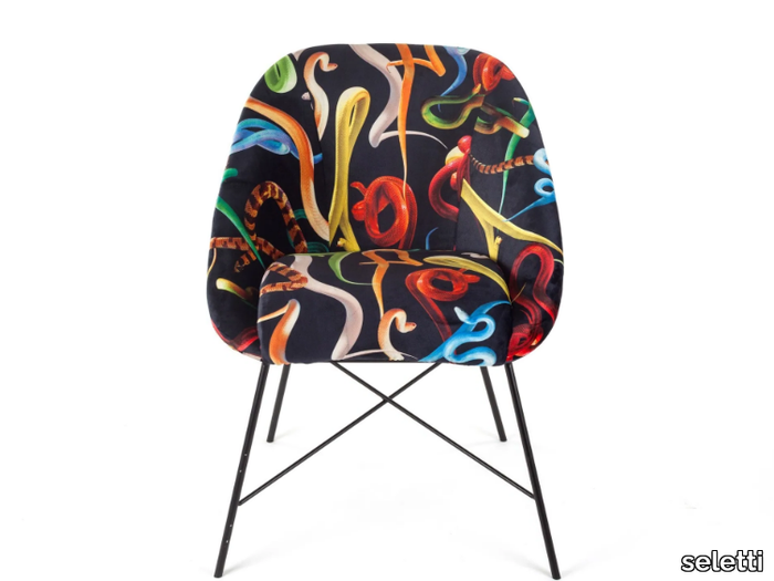 SNAKES - Upholstered fabric chair _ seletti