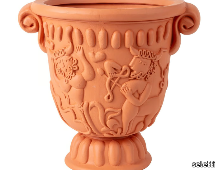 TERRACOTTA MYTHIC CUP - Terracotta vase _ seletti