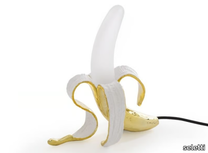 BANANA LAMP LOUIE - Glass and resin table lamp _ seletti