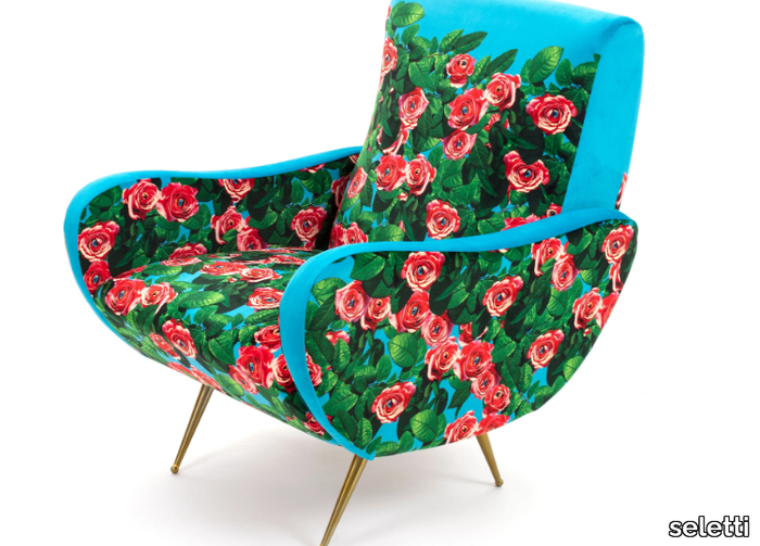 ROSES - Fabric armchair with armrests _ seletti