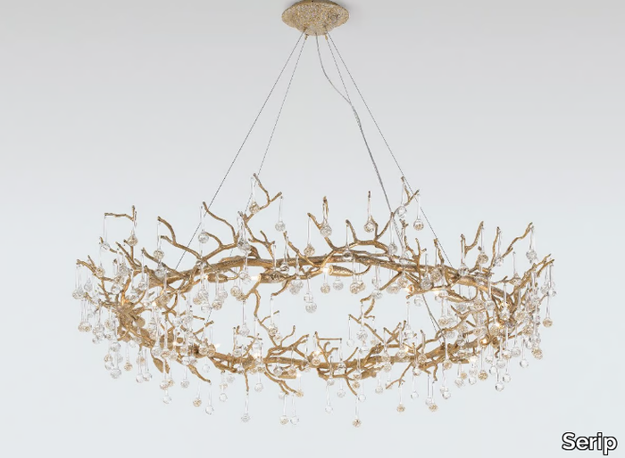 BIJOUT RING - Halogen bronze pendant lamp _ Serip