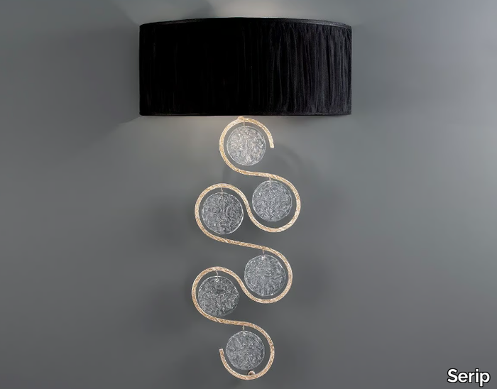 LINES CLEF ALTO - Handmade bronze wall light _ Serip