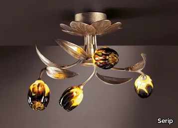 BOUQUET ARBOR SMALL - Handmade bronze ceiling lamp _ Serip