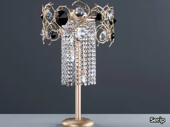 DIAMOND NUBIA - Halogen bronze table lamp with crystals _ Serip